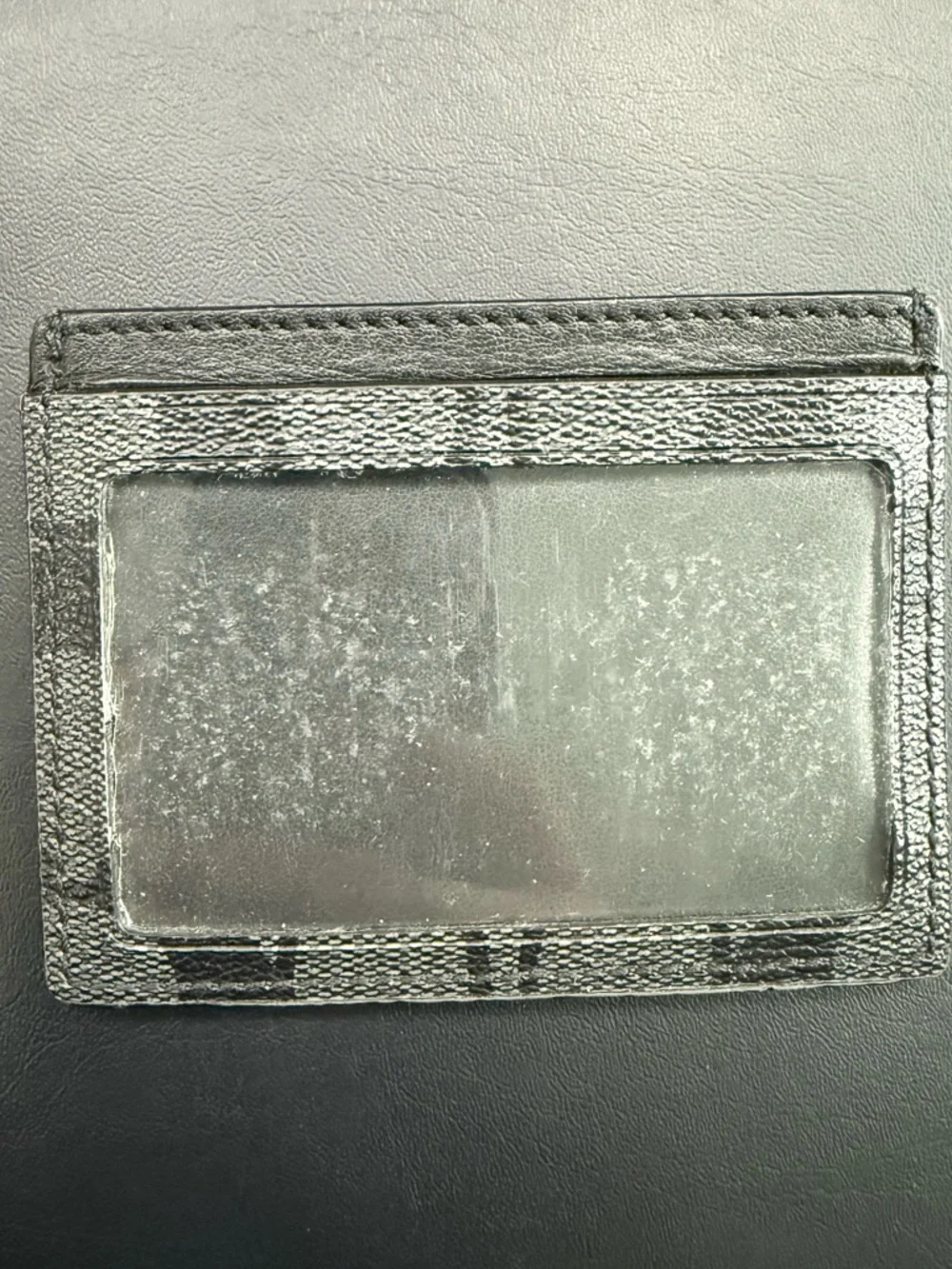 Leather Card Holder - Black - Picture 2 of 2